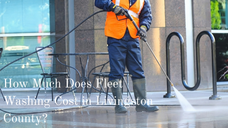 Mobile fleet washing of commercial vans and trucks in Livingston County Michigan