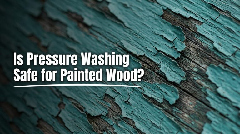 Is pressure washing safe for painted wood? Painted cedar siding after soft washing in Howell, Michigan