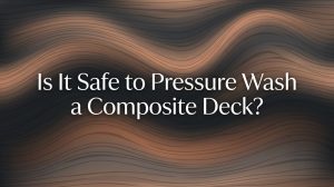 Is it safe to pressure wash a composite deck? Trex deck before and after gentle cleaning in Howell, Michigan
